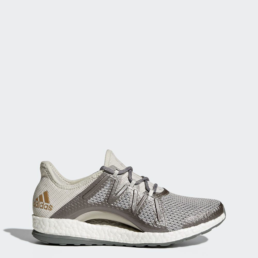 Adidas Pureboost Xpose - παπουτσια για τρεξιμο γυναικεια - Γκρι/Γκρι/Χρυσο Χρωμα Μεταλλικός,Μέγεθος: